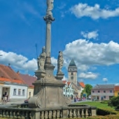 MĚSTO DAČICE: Morový sloup - Loreta