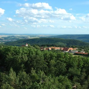 OBEC HLÍNA: Pohled z rozhledny