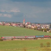 MĚSTO PŘIBYSLAV: Pohled na Přibyslav od jihozápadu, autor: M. Omes