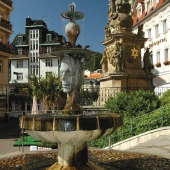 STATUTÁRNÍ MĚSTO KARLOVY VARY: Fontána a Morový sloup