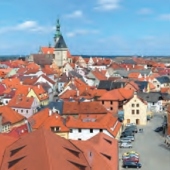 MĚSTO TÁBOR: Panoramatický pohled na město z Kotnovské věže