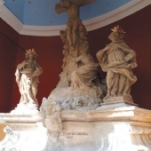 OBEC VELEMÍN: Barokní sousoší Kalvárie v Milešově