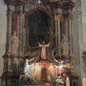 OBEC VELEMÍN: Interiér Kostela sv. Martina ve Velemíně