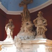 OBEC VELEMÍN: Barokní sousoší Kalvárie v Milešově