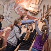 PRÁCHEŇSKÉ MUZEUM V PÍSKU: Děti na edukačním programu k pravěku