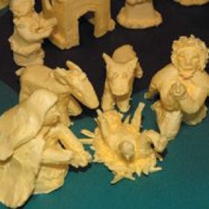 OBEC MÁSLOVICE: Betlém z másla